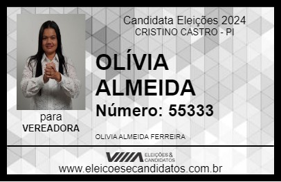 Candidato OLÍVIA ALMEIDA 2024 - CRISTINO CASTRO - Eleições