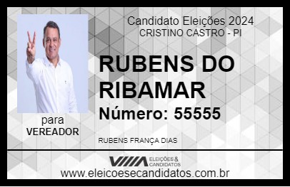 Candidato RUBENS DO RIBAMAR 2024 - CRISTINO CASTRO - Eleições