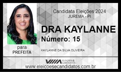 Candidato DRA KAYLANNE 2024 - JUREMA - Eleições