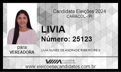 Candidato LIVIA 2024 - CARACOL - Eleições