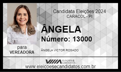 Candidato ÂNGELA 2024 - CARACOL - Eleições