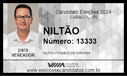 Candidato NILTÃO 2024 - CARACOL - Eleições