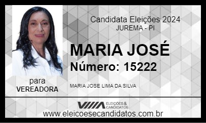 Candidato MARIA JOSÉ 2024 - JUREMA - Eleições