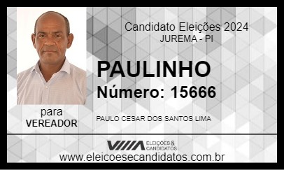 Candidato PAULINHO 2024 - JUREMA - Eleições