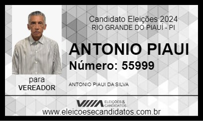 Candidato ANTONIO PIAUI 2024 - RIO GRANDE DO PIAUÍ - Eleições