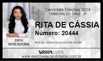 Candidato RITA DE CÁSSIA 2024 - TAMBORIL DO PIAUÍ - Eleições