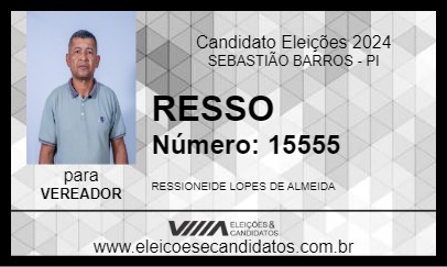 Candidato RESSO 2024 - SEBASTIÃO BARROS - Eleições