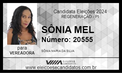 Candidato SÔNIA MEL 2024 - REGENERAÇÃO - Eleições