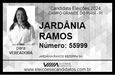 Candidato JARDÂNIA RAMOS 2024 - CAMPO GRANDE DO PIAUÍ - Eleições