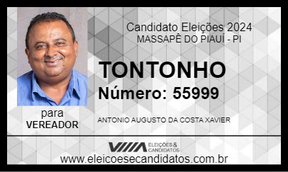 Candidato TONTONHO 2024 - MASSAPÊ DO PIAUÍ - Eleições