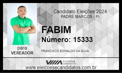 Candidato FABIM 2024 - PADRE MARCOS - Eleições