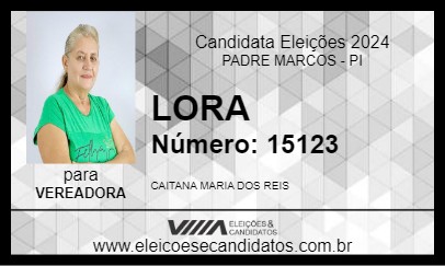 Candidato LORA 2024 - PADRE MARCOS - Eleições