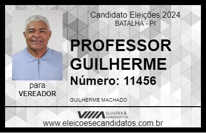 Candidato PROFESSOR GUILHERME 2024 - BATALHA - Eleições