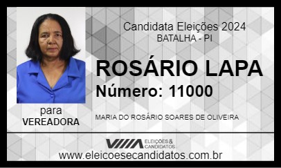 Candidato ROSÁRIO LAPA 2024 - BATALHA - Eleições