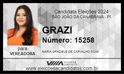 Candidato GRAZI 2024 - SÃO JOÃO DA CANABRAVA - Eleições