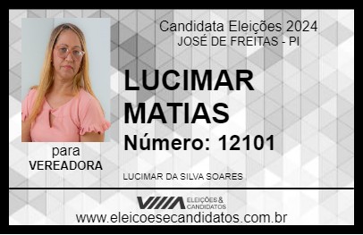 Candidato LUCIMAR MATIAS 2024 - JOSÉ DE FREITAS - Eleições