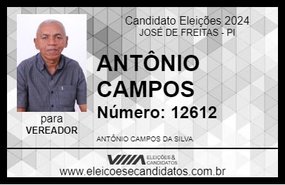 Candidato ANTÔNIO CAMPOS 2024 - JOSÉ DE FREITAS - Eleições