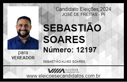 Candidato SEBASTIÃO SOARES 2024 - JOSÉ DE FREITAS - Eleições