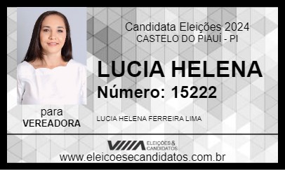 Candidato LUCIA HELENA 2024 - CASTELO DO PIAUÍ - Eleições