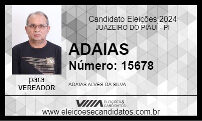 Candidato ADAIAS 2024 - JUAZEIRO DO PIAUÍ - Eleições