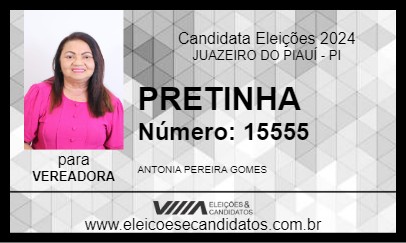 Candidato PRETINHA  2024 - JUAZEIRO DO PIAUÍ - Eleições