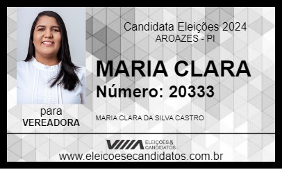 Candidato MARIA CLARA 2024 - AROAZES - Eleições