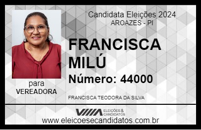 Candidato FRANCISCA MILÚ 2024 - AROAZES - Eleições