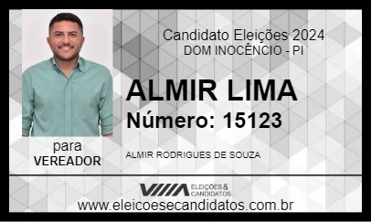 Candidato ALMIR LIMA 2024 - DOM INOCÊNCIO - Eleições