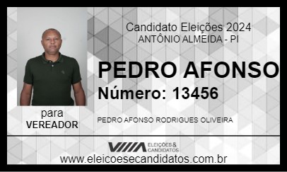 Candidato PEDRO AFONSO 2024 - ANTÔNIO ALMEIDA - Eleições