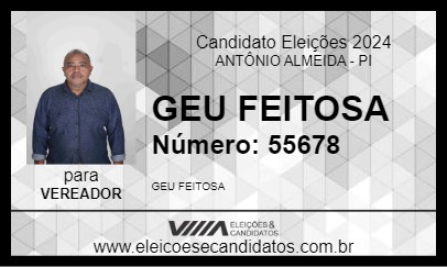 Candidato GEU FEITOSA 2024 - ANTÔNIO ALMEIDA - Eleições