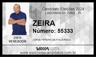 Candidato ZEIRA 2024 - LAGOINHA DO PIAUÍ - Eleições