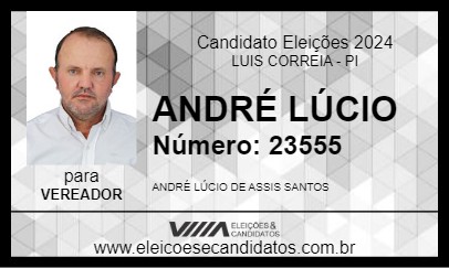 Candidato ANDRÉ LÚCIO 2024 - LUIS CORREIA - Eleições