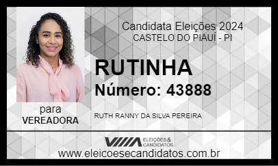 Candidato RUTINHA 2024 - CASTELO DO PIAUÍ - Eleições