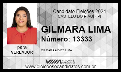 Candidato GILMARA LIMA 2024 - CASTELO DO PIAUÍ - Eleições