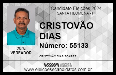 Candidato CRISTOVÃO DIAS 2024 - SANTA FILOMENA - Eleições