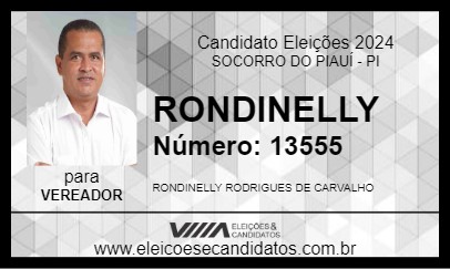 Candidato RONDINELLY  2024 - SOCORRO DO PIAUÍ - Eleições