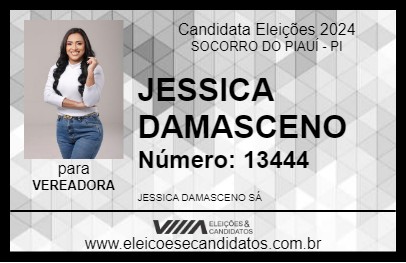 Candidato JESSICA DAMASCENO 2024 - SOCORRO DO PIAUÍ - Eleições