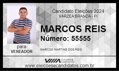 Candidato MARCOS REIS 2024 - VÁRZEA BRANCA - Eleições