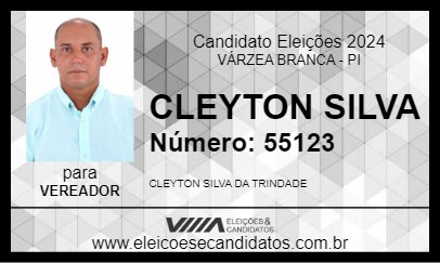 Candidato CLEYTON SILVA 2024 - VÁRZEA BRANCA - Eleições