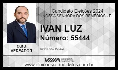 Candidato IVAN LUZ 2024 - NOSSA SENHORA DOS REMÉDIOS - Eleições