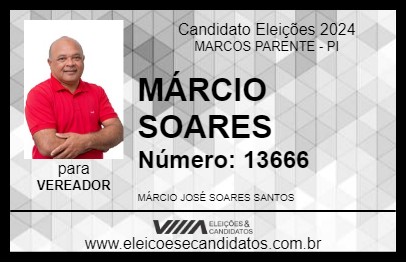 Candidato MÁRCIO SOARES 2024 - MARCOS PARENTE - Eleições