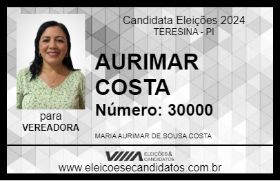 Candidato AURIMAR COSTA 2024 - TERESINA - Eleições