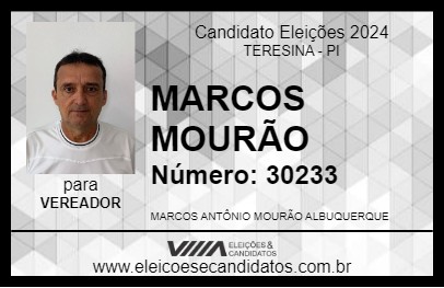 Candidato MARCOS MOURÃO 2024 - TERESINA - Eleições