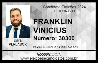 Candidato FRANKLIN VINICIUS 2024 - TERESINA - Eleições