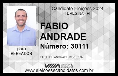 Candidato FABIO ANDRADE 2024 - TERESINA - Eleições