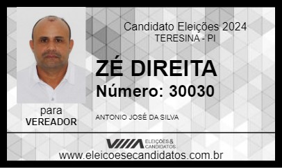 Candidato ZÉ DIREITA 2024 - TERESINA - Eleições