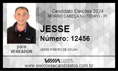 Candidato JESSE 2024 - MORRO CABEÇA NO TEMPO - Eleições