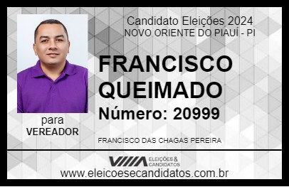 Candidato FRANCISCO QUEIMADO 2024 - NOVO ORIENTE DO PIAUÍ - Eleições