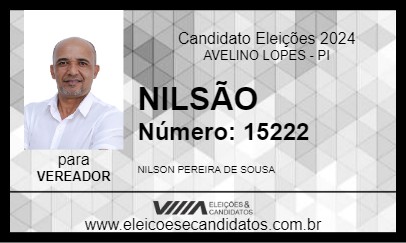 Candidato NILSÃO 2024 - AVELINO LOPES - Eleições