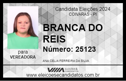 Candidato BRANCA DO REIS 2024 - COIVARAS - Eleições